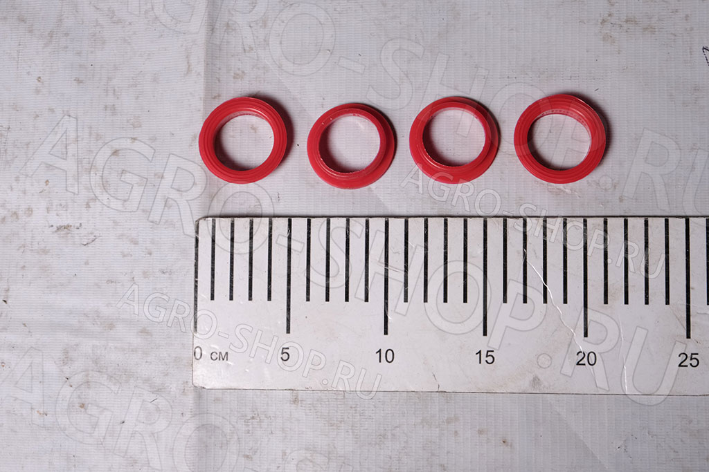 Уплотнитель 406.1007248 / 20540 свечного колодца нов. обр. (силикон красный) (4шт) ЗМЗ-406 ROSTECO