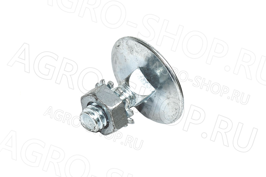 Болт 6х18 специальный с гайкой, пластикового пальца подборщика Нива, Енисей 