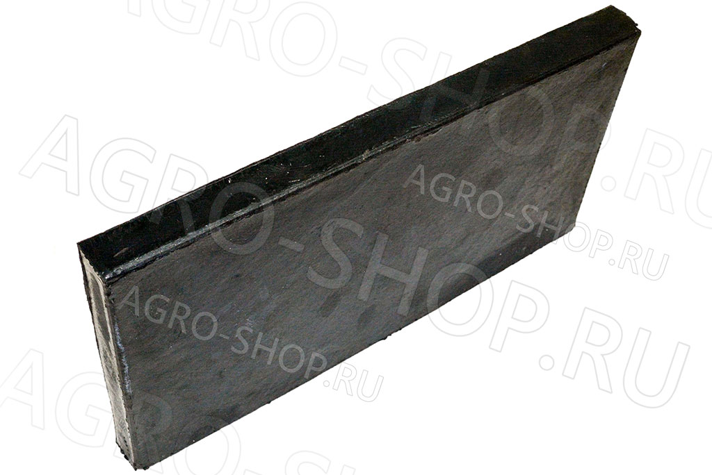 Пластина грейдерная ДСТ-500х250х40 (резиновая, армированная ниткой) 