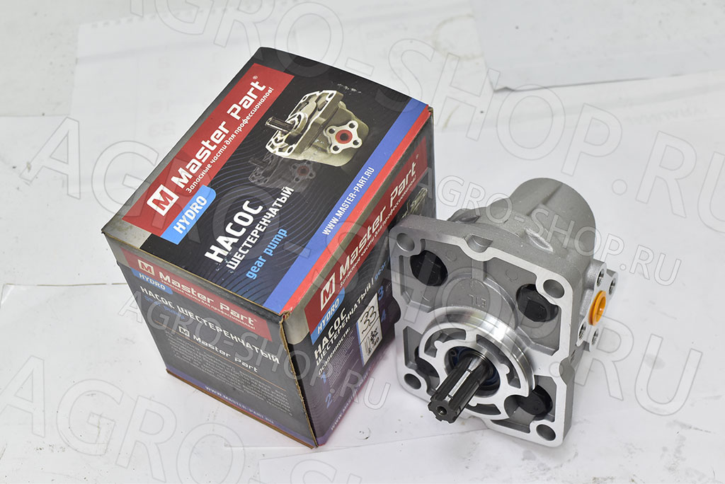 Насос НШ 14Д-3 плоский правый 6 шлицов (Master Part) 