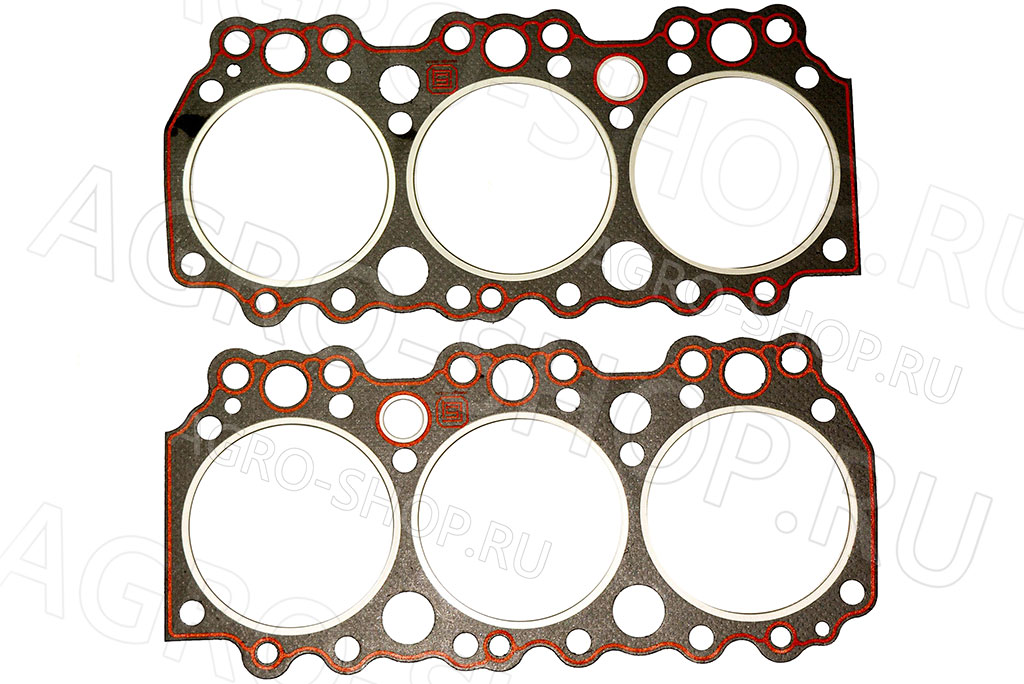 Прокладка ГБЦ 260-1003025 раздельная на 3 цилиндра (2 шт. в к-те, с герметиком) Д-260 МТЗ-1221  