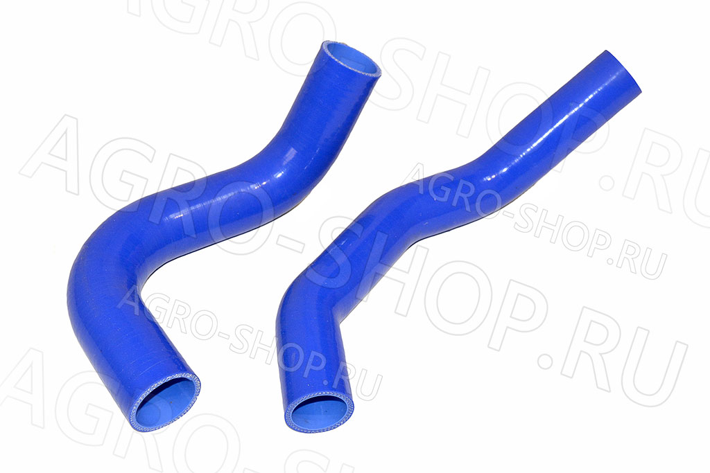 Патрубки 3307-1303000 радиатора (2шт) силикон синий ГАЗ-3307 
