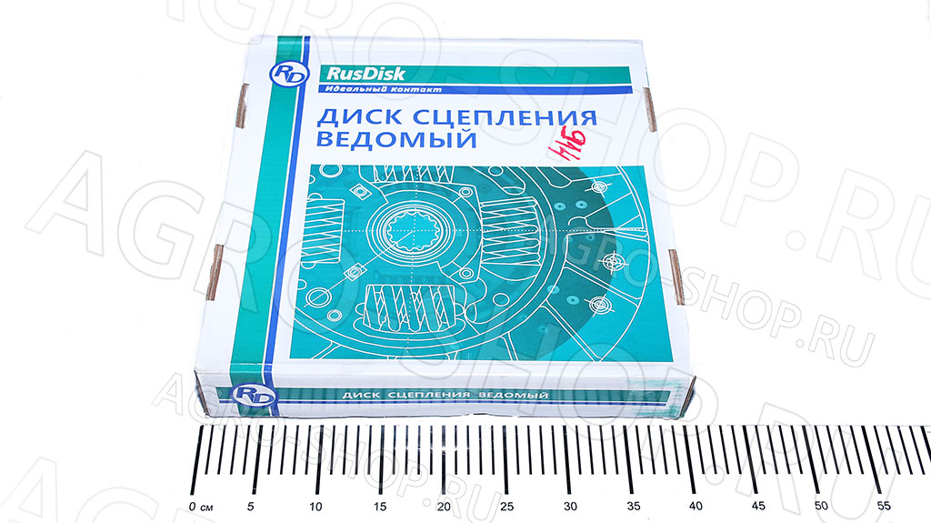 Диск сцепления 85-1601130-01 ведомый безасбестовый (стекловолокно) МТЗ-80/82/952/1221 (RusDisk)