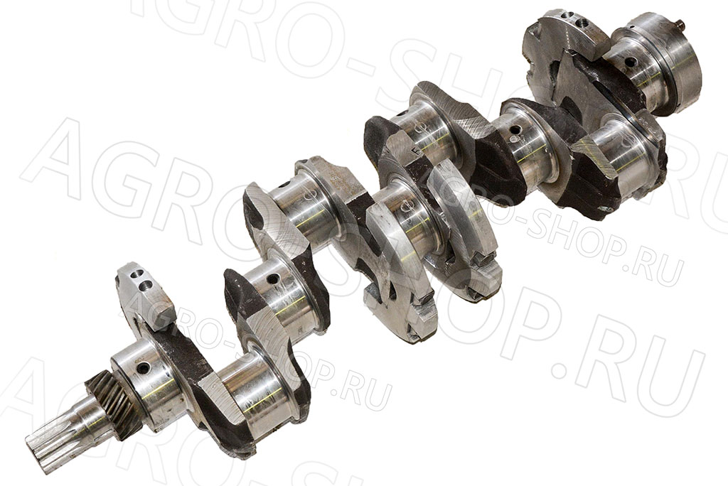 Вал коленчатый 245-1005015-А с шестерней, шлиц, 2 шпонки, 7 отв. Д-245 (ММЗ)