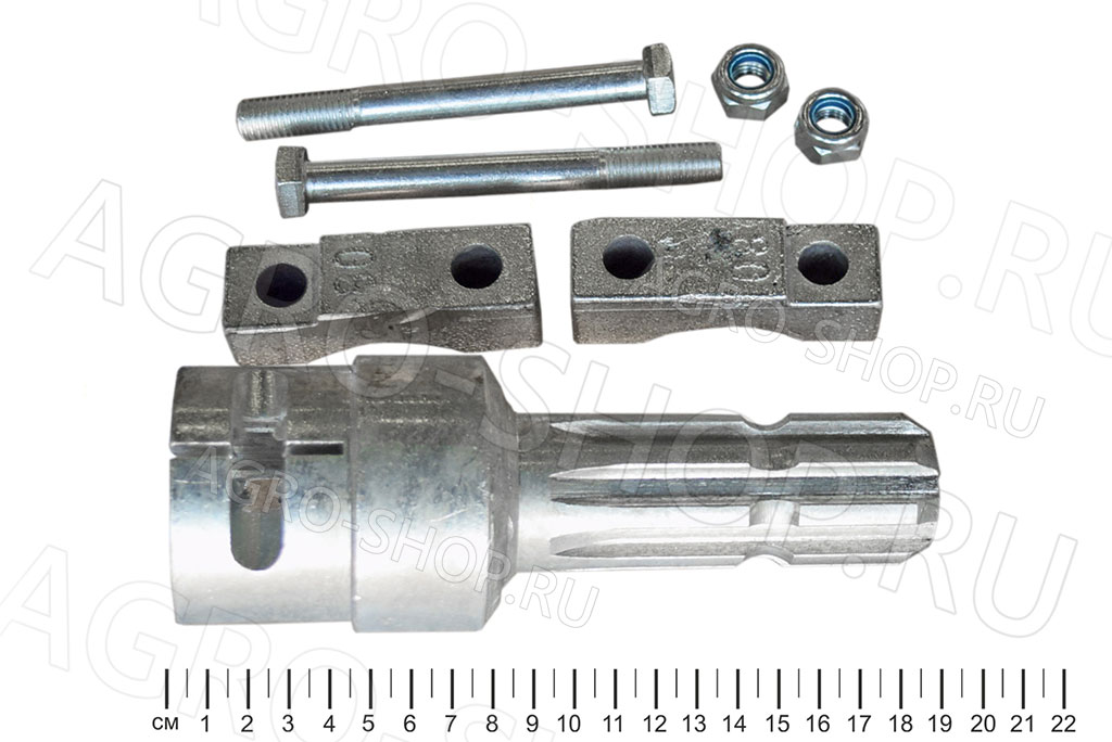 Переходник АК.128.005 (втулка 40х45 20 шлиц - вал 32х38 8 шлиц) К-700 РЗКВ