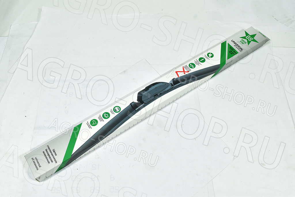 Щетка стеклоочистителя  безкаркасная 550мм  Green Star