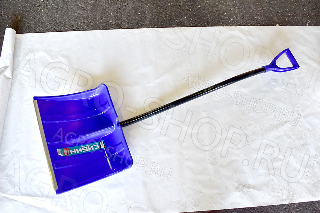 Лопата снеговая с алюминиевым черенком и V-ручкой 500мм ЛПА-500 (421847)  СИБИН