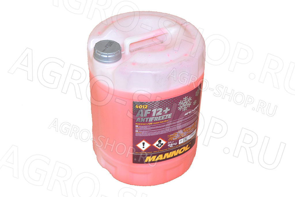 Антифриз Mannol AF12+ Longlife (-40) красный 10кг MANNOL