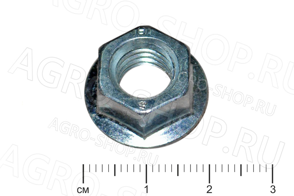 Гайка 10 шестигранная головка с фланцем стандартный Шаг 1,5 ГОСТ 6923 кл.пр. 8,0 