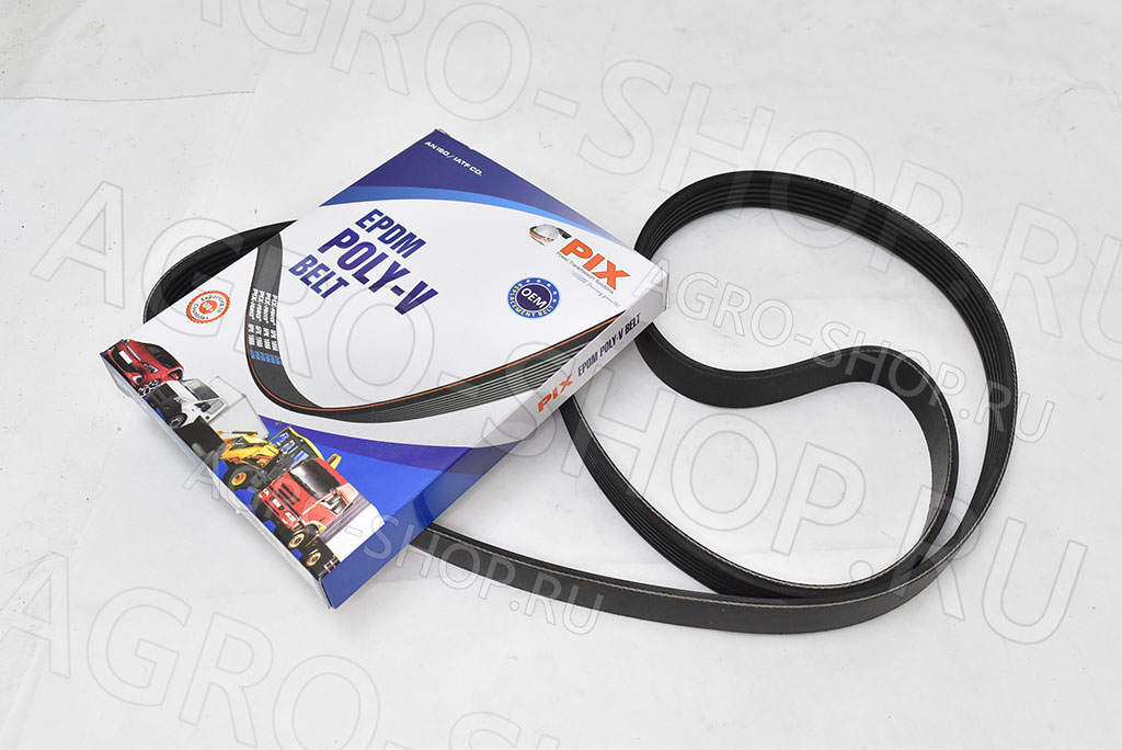 Ремень 6РК1413 (EPDM-6РК-1413) агрегатов с ГУР ЗМЗ-405,409 Евро-3 Pix