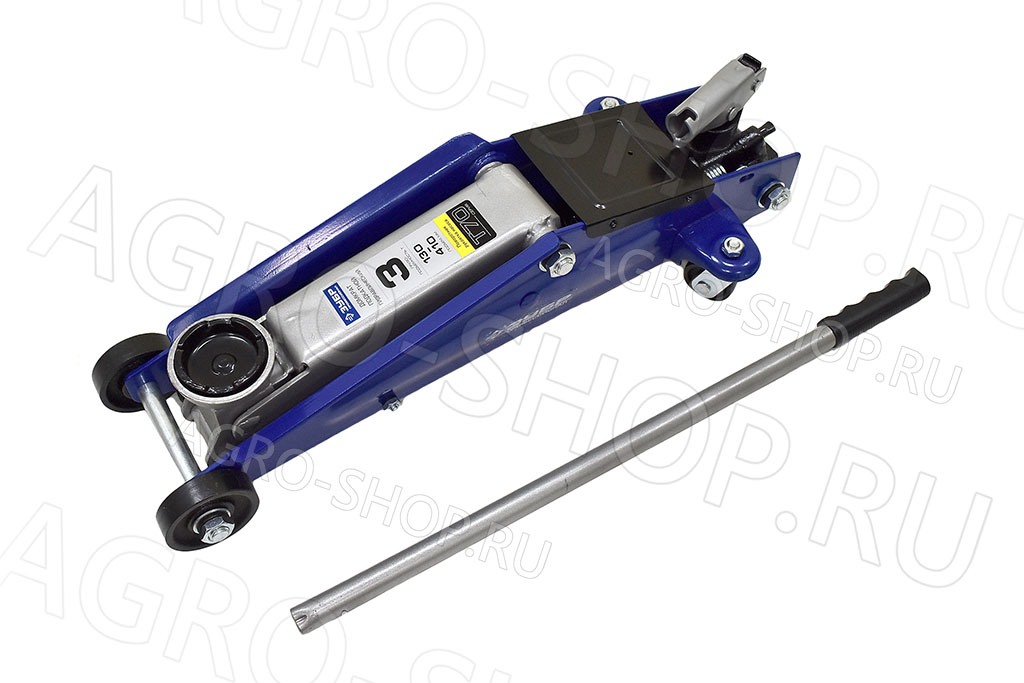 Домкрат гидравлический 3,0 т. L=130-410 мм. (43052-3) подкатной ЗУБР