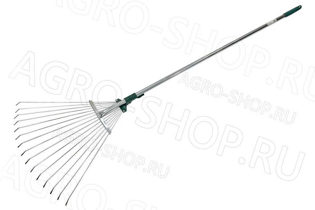 Грабли R743 веерные с черенком, регулируемые длина 1240мм (4231-53/743)  RACO
