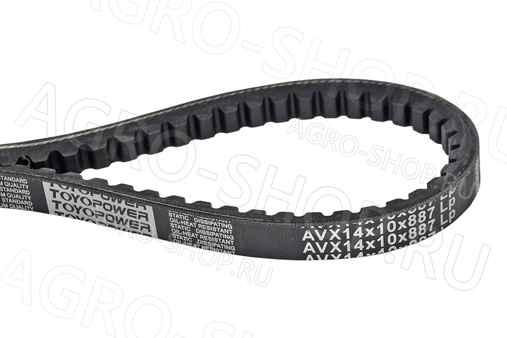 Ремень 14х10-887 / AVX14х10-887 ЗУБЧАТЫЙ пр-да вент-ра, вод. насоса с/о. ЯМЗ-236, МАЗ (TOYOPOWER) 
