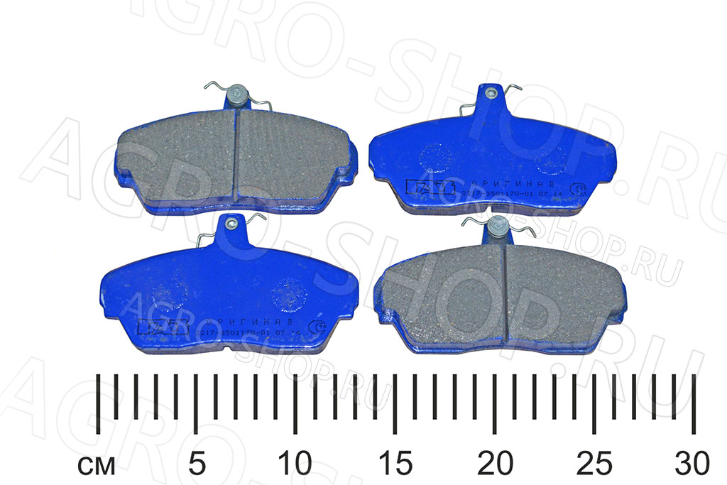 Колодка 2217-3501800-02 (ТИИР-240) тормозная передняя (4шт) ГАЗ-3302,2217 ГАЗ