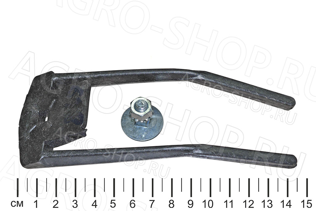 Палец РРР 301.06.02 ленты подборщика, двойной с болтом (пластик, черный, уп.250шт) ППУ-3-01 Нива, Енисей 