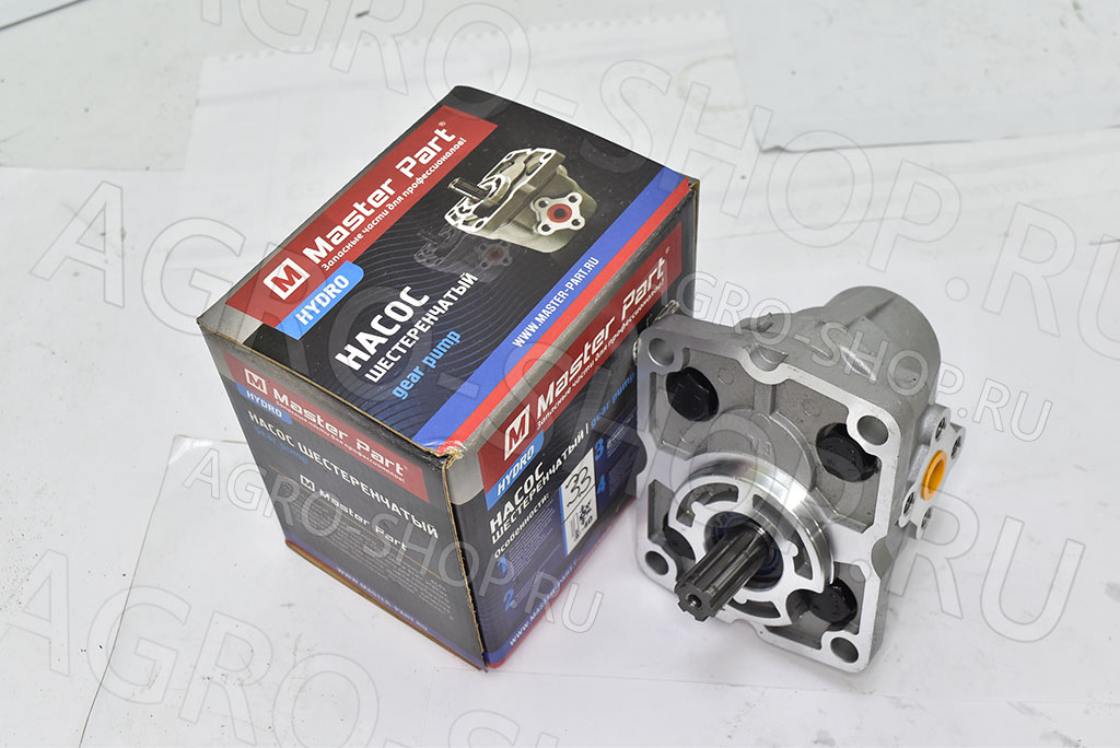 Насос НШ 14Д-3Л плоский левый 6 шлицов (Master Part) 