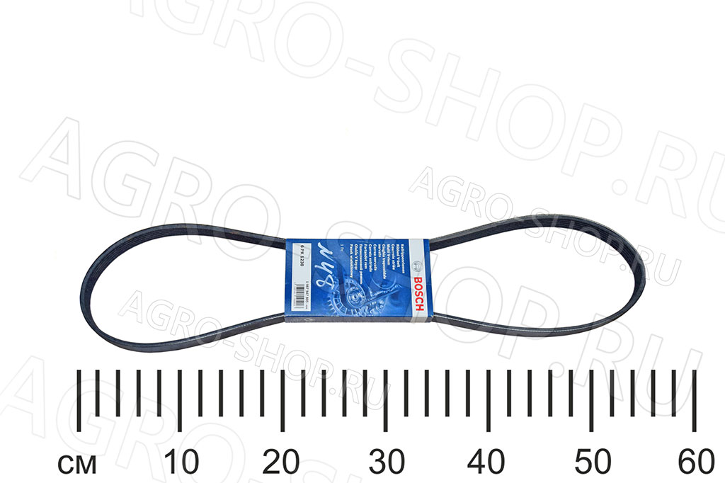 Ремень 6РК1230 (1 987 947 885) агрегатов без ГУР ЗМЗ-406 BOSCH
