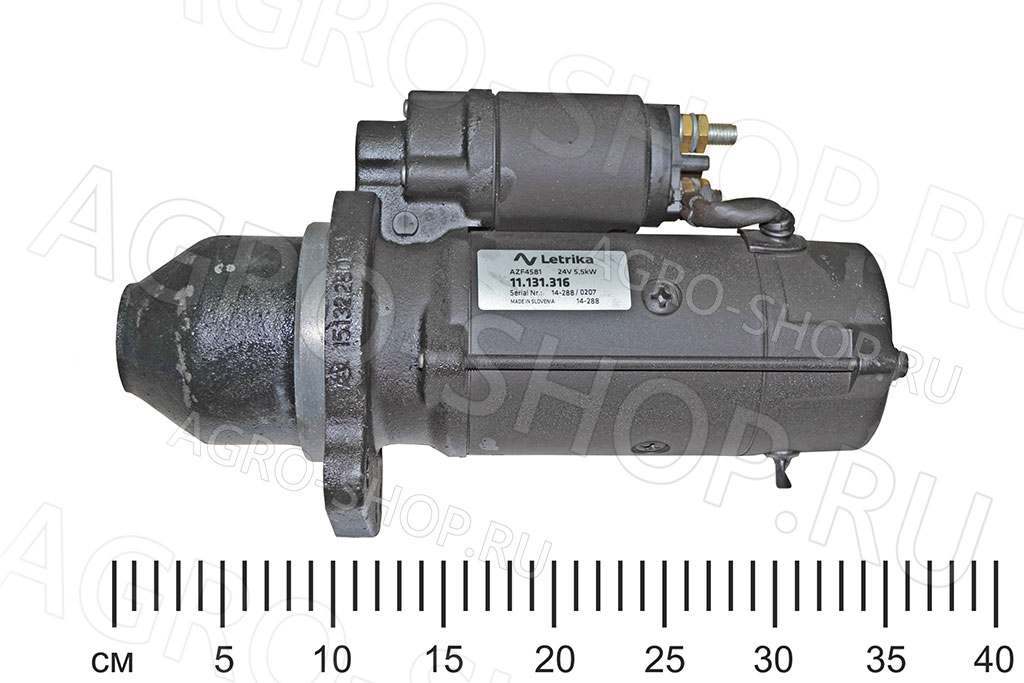 Стартер AZF4581 / AZF4307 / 11.131.316 редукторный 10зуб, 5,5кВт 24В ЯМЗ-236-240 
