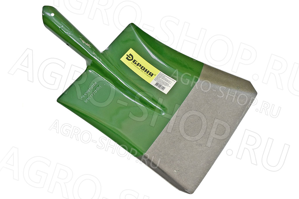 Лопата совковая без черенка зеленая (900+/-30гр) БРОНЯ (Рельсовая сталь)  