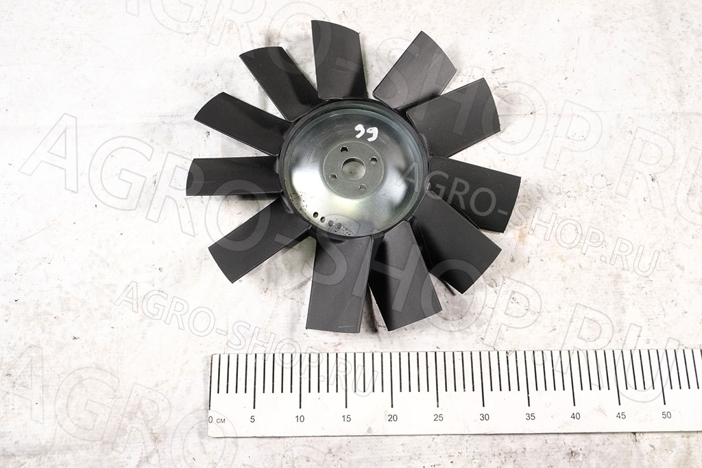 Вентилятор PR32214-1308011 с поликлин. ремнем (11 лопастей, обратн) ГАЗ-3302,УМЗ-4216,УАЗ PRAVT