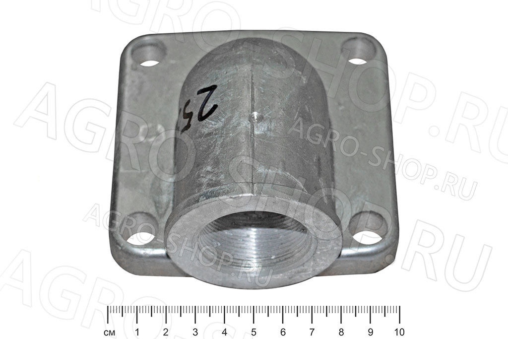 Муфта угловая (фланец) НШ-100 выход с резьбой 