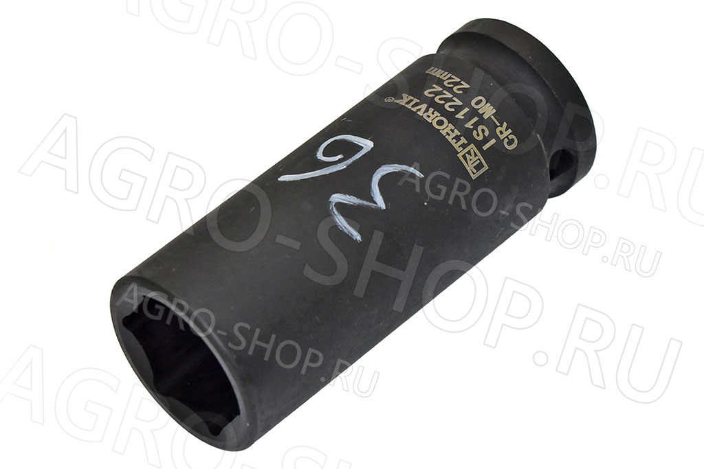 Головка торцевая 22мм 1/2" ударная глубокая Thorvik (IS11222)