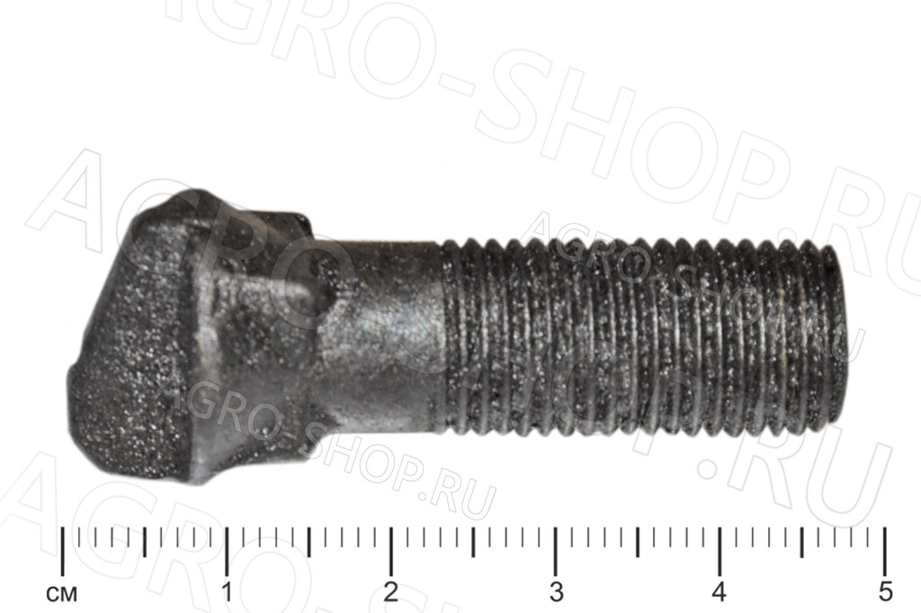 Болт 54-62352/54-61382 бича (М12х1,25х38) с гребнем Нива, Енисей, Дон, Вектор, Акрос, КЗС 