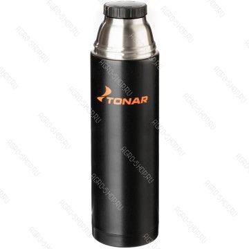 Термос HS.TM-026 1200ML черный (дополн.пласт.чашка) TONAR