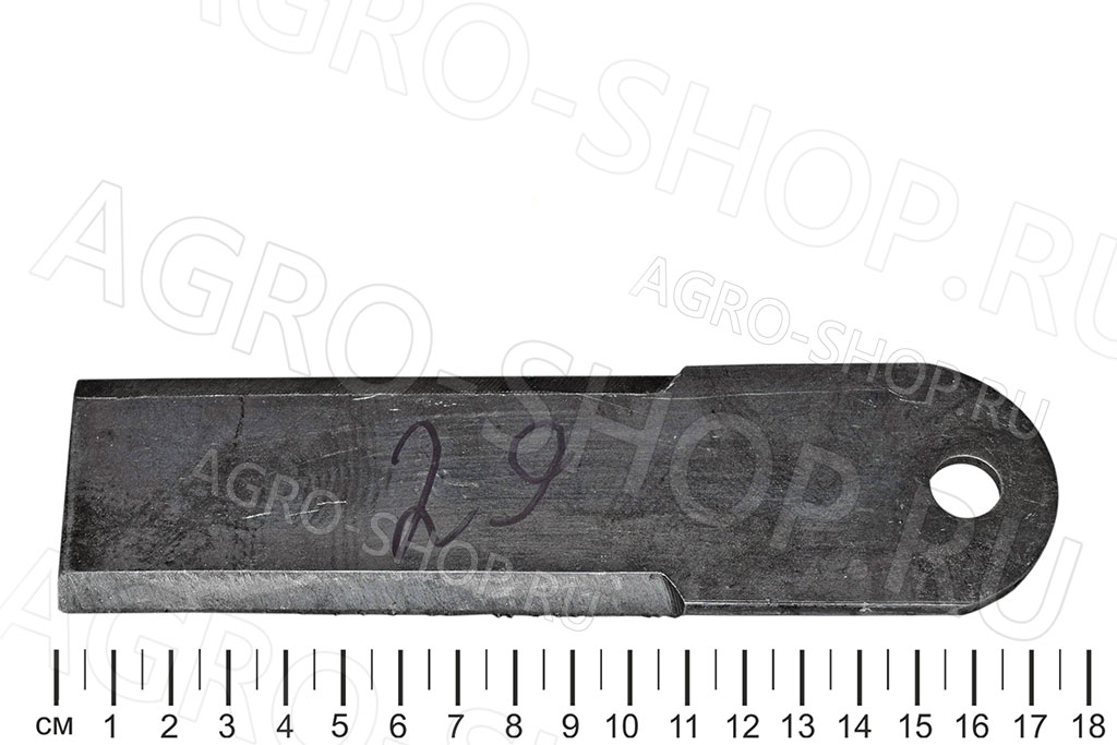 Нож КЗК 0290417 опоры измельчителя (Dотв.=12) БЕЗ НАПЛАВКИ (дубликат) КЗС РФ