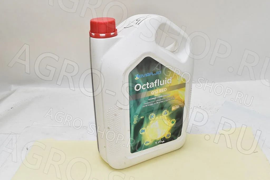 Антифриз Octafluid G12 Red (-40) красный 5кг Авиафлюид