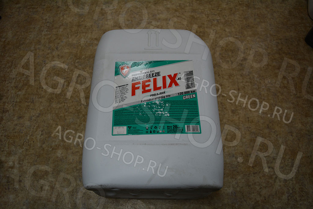 Антифриз FELIX PROLONGER G11 (-40) зеленый 20кг Тосол-Синтез(39)