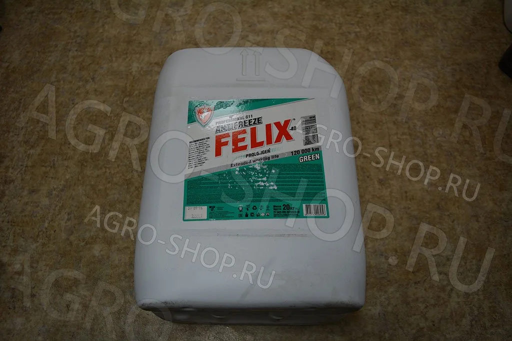 Антифриз FELIX PROLONGER G11 (-40) зеленый 20кг Тосол-Синтез(39)