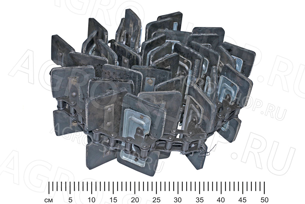 Цепь КЗК-10-0214140 элеватора зернового (L=5,016 м.) 33 скребка 200х100 мм.(!) КЗС-1218, КЗС-10К Новосибирск