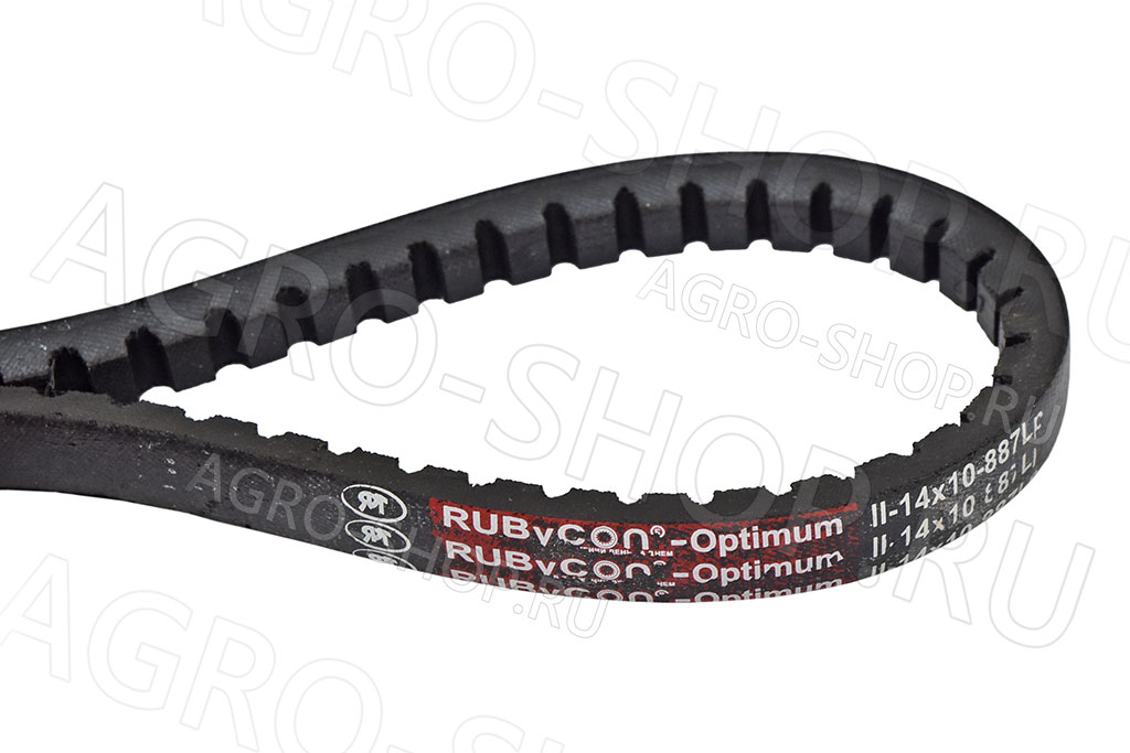 Ремень 14х10-887 RUBYCON Optimum ЗУБЧАТЫЙ пр-да вент-ра, вод. насоса с/о. ЯМЗ-236, МАЗ (Ярославль) 