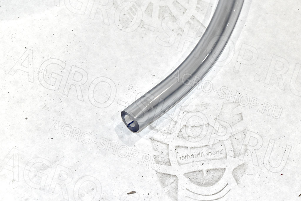 Шланг молочный ПВХ (d=14 мм; с синей полосой; толщина стенки 5 мм)  