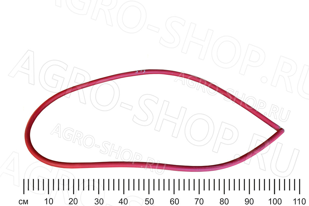 Резина молочная АДМ 03.003 красная (шланг, d=14 мм, L=2500 мм)  