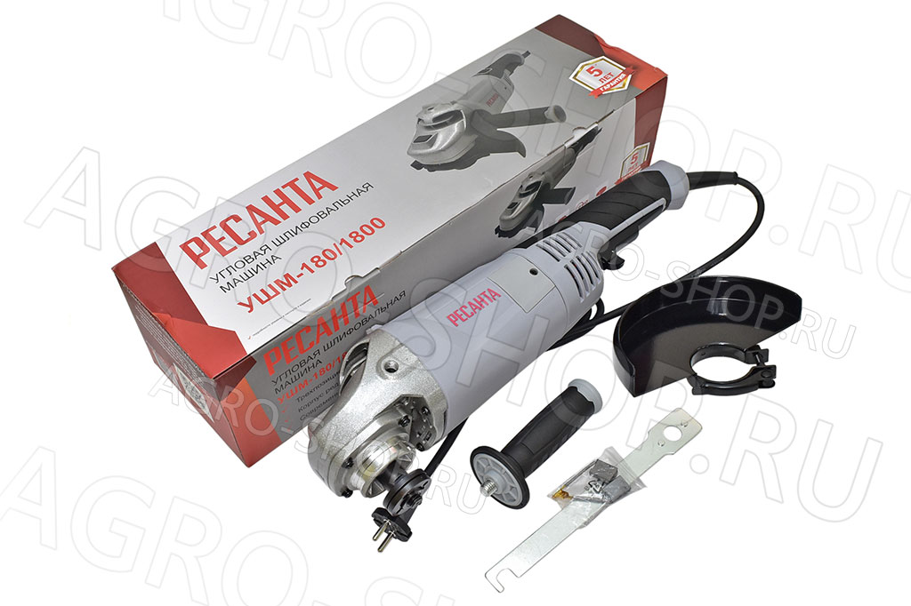 Углошлифмашина (болгарка) УШМ-180/1800 РЕСАНТА (75/12/8)