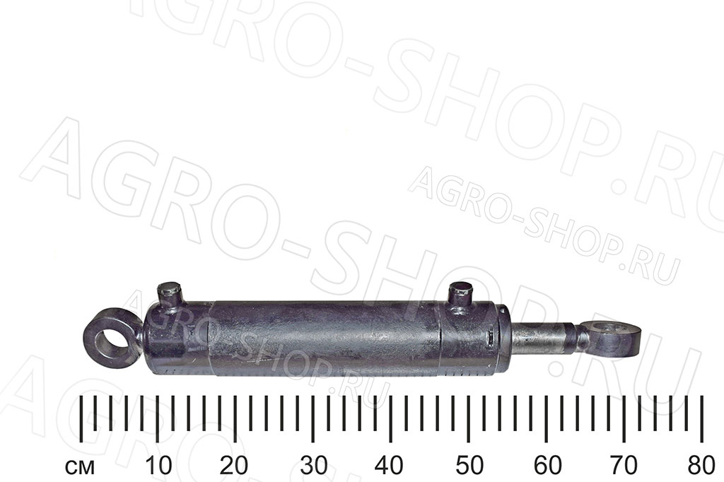 Гидроцилиндр 80.40х320 (620) (ЕДЦГ 80.40х200-02) подъём ковша проушина-проушина БЕЗ ШС (Омскгидропривод)