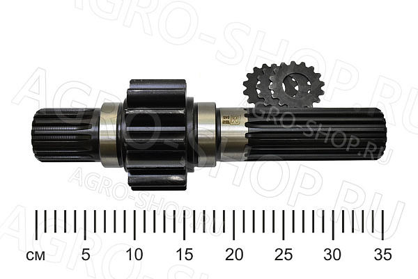 Шестерня 70-2407053 ведущая, левая, длинная  L=314мм МТЗ-80/82/952 (Master Part)