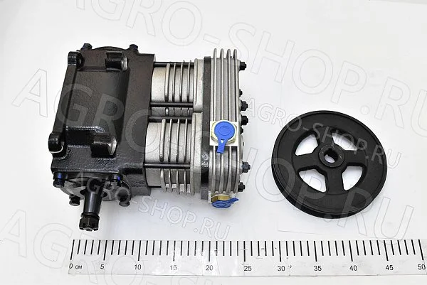 Компрессор  LAC 1231 / ПК-310 в сборе со шкивом, 2-х цилиндр. 320 л/м. ЯМЗ LUZAR