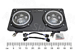 Фара LED FG308-RD-SET-LED круглая (2 фары ближ+дальн+ДХО+повор на рамке) 12В МТЗ АвтоЭлектрика
