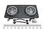 Фара LED FG308-RD-SET-LED круглая (2 фары ближ+дальн+ДХО+повор на рамке) 12В МТЗ АвтоЭлектрика