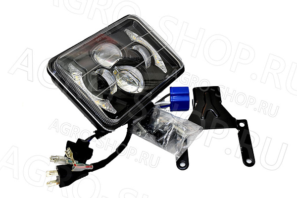 Фара LED FG308-RT-LED АЕ / ФГ023 АЕ ближн+дальн свет, ДХО, поворот (прямоуг) 12В/24В МТЗ АвтоЭлектрика