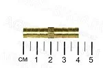 Трубка соединительная D(мм)=8*8  латунь "елочка"