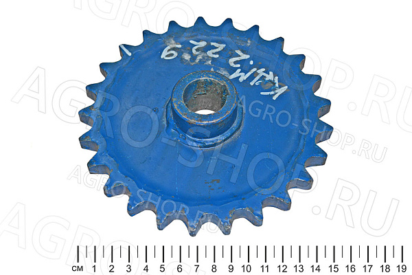 Звездочка КДМ 2-22-9 зернового элеватора (z=25, t=19.05, d=25) Енисей 