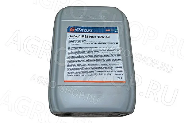 Масло моторное G-Profi MSI Plus 15w40 CI-4/SL синтетическое 20л G-ENERGY