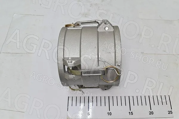 Соединение Тип DD-400 D(мм)=100х100  алюминий (переходник), 100мм. "МАМА"/100мм. "МАМА"