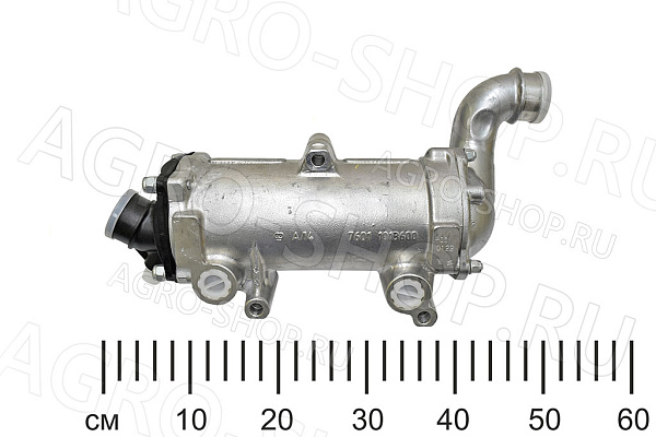 Теплообменник 7601-1013600-03 (круглый) трубчатый с патрубком ЯМЗ-236 Автодизель ПАО