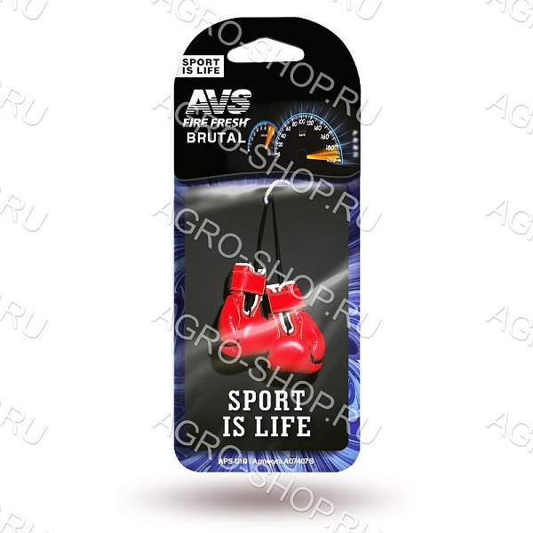 Ароматизатор AVS APS-019 Sport is Life (аром. Brutal/Брутал) (бумажные)