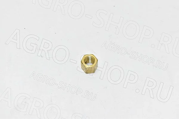 Гайка 66-1008035(362068-14) коллектора М10х1 высокая (латунь) ГАЗ-53,3307,24 
